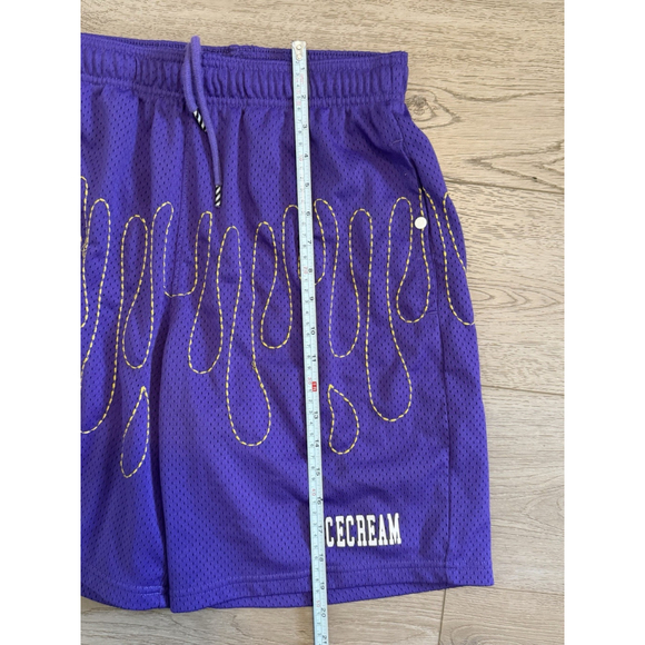 Ice Cream Pineapple Shorts Prism Violet BBC Drawstring Pockets Men’s M - Picture 11 of 15
